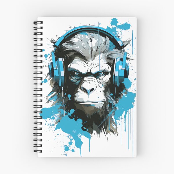 Item preview, Monkey with headphones designed and sold by NickChe.