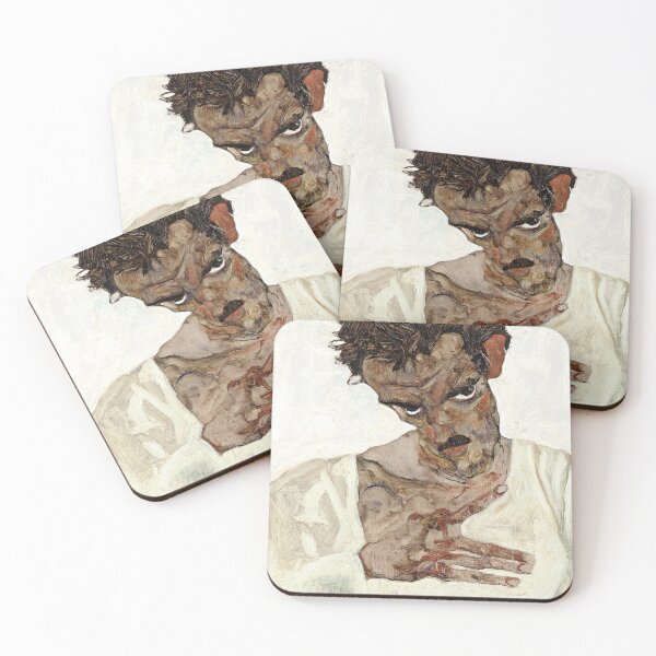 Item preview, HD. Self portrait, by Egon Schiele designed and sold by MINDTHECHERRY.