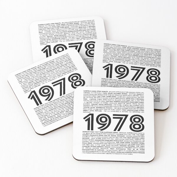 Item preview, 1978 Nostalgia Collection: Embrace Your Birth Year with Iconic Moments designed and sold by ShobulousStudio.