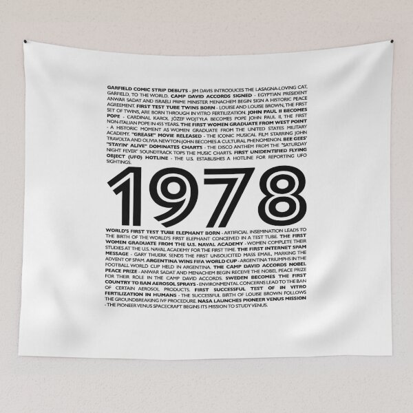 Item preview, 1978 Nostalgia Collection: Embrace Your Birth Year with Iconic Moments designed and sold by ShobulousStudio.