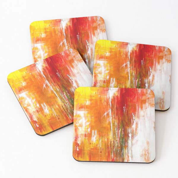 Item preview, Chaos in yellow and red, acrylic designed and sold by daWinki11.
