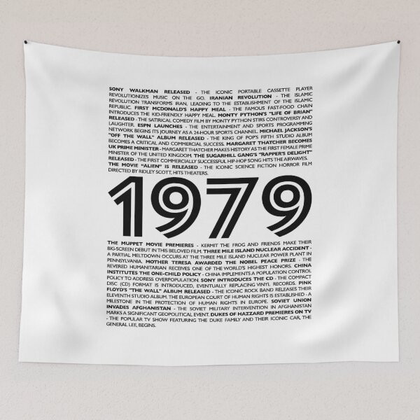Item preview, 1979 Nostalgia Collection: Celebrate Your Birth Year with Iconic Moments designed and sold by ShobulousStudio.