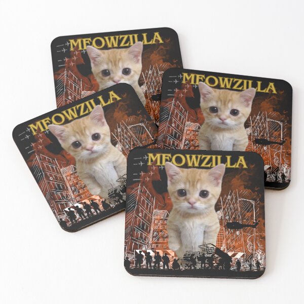 Item preview, Meowzilla, the destroyer monster, her best job is destroying furniture and various household items, catzilla  designed and sold by attakorn.