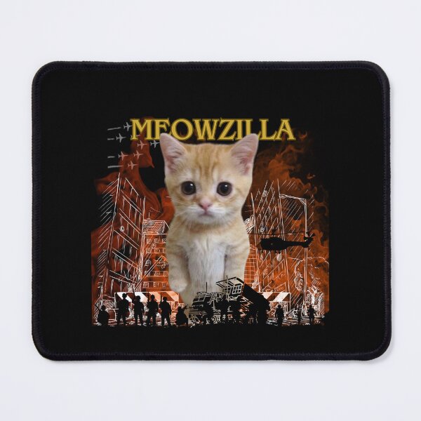Item preview, Meowzilla, the destroyer monster, her best job is destroying furniture and various household items, catzilla  designed and sold by attakorn.