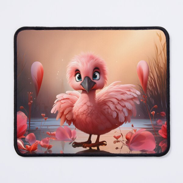 Item preview, Pink flamingo duck swan cartoon too cute designed and sold by PINKSOUL1977.