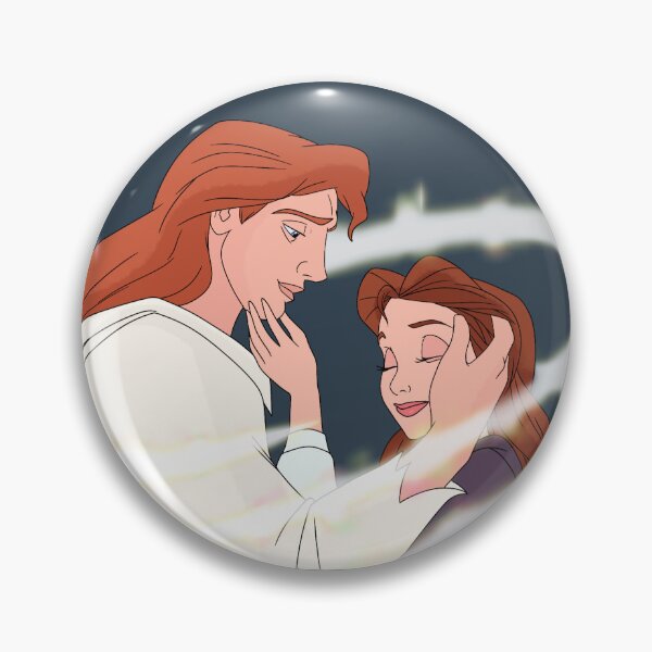 Item preview, Beauty and the Beast true love decal (grey/blue background) designed and sold by EmiliaMoscovich.
