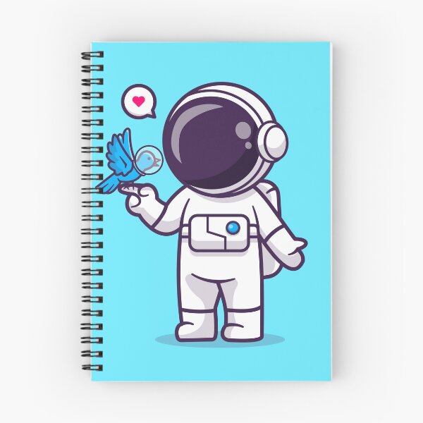 Item preview, Cosmic Companions: Cute Astronaut Playing with Bird in Space Cartoon Vector Icon Illustration designed and sold by hjian8219.