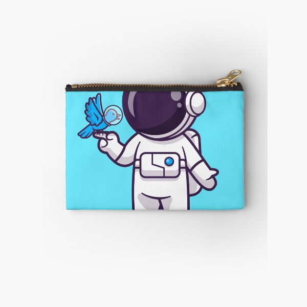 Item preview, Cosmic Companions: Cute Astronaut Playing with Bird in Space Cartoon Vector Icon Illustration designed and sold by hjian8219.