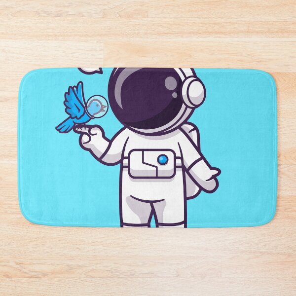 Item preview, Cosmic Companions: Cute Astronaut Playing with Bird in Space Cartoon Vector Icon Illustration designed and sold by hjian8219.