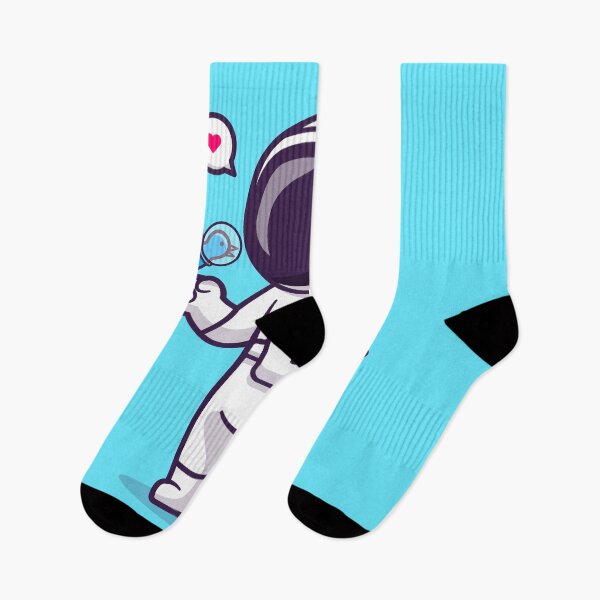 Item preview, Cosmic Companions: Cute Astronaut Playing with Bird in Space Cartoon Vector Icon Illustration designed and sold by hjian8219.