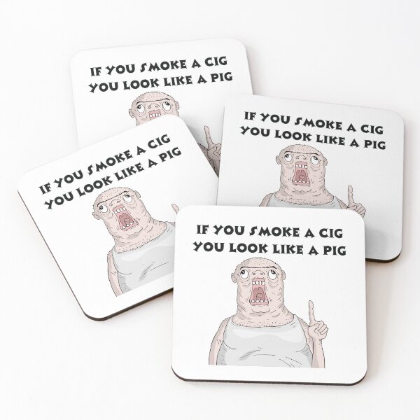 Item preview, If you smoke a cigarete you look like a pig variation 7 designed and sold by ArtArturs.