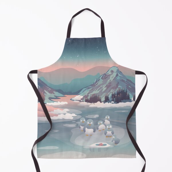 Item preview, Penguins meet fishes in a snowy landscape designed and sold by Rawilst.