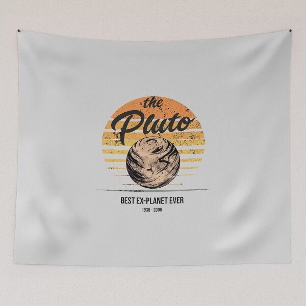 Item preview, Vintage Pluto, Planet Science Explorer, Retro Astronomy  designed and sold by AryaSubramanian.