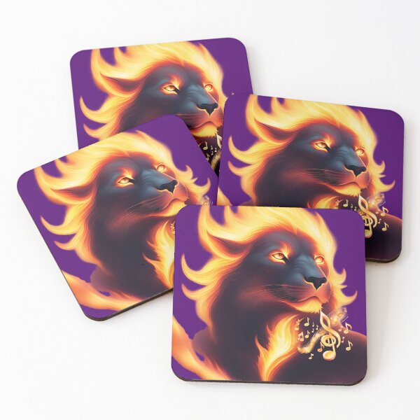 Item preview, Burning Music Lion 2 designed and sold by TakeThis4.