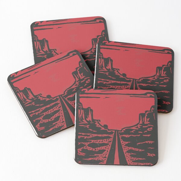 Item preview, Route 66 Linocut Landscape designed and sold by SamJanner.