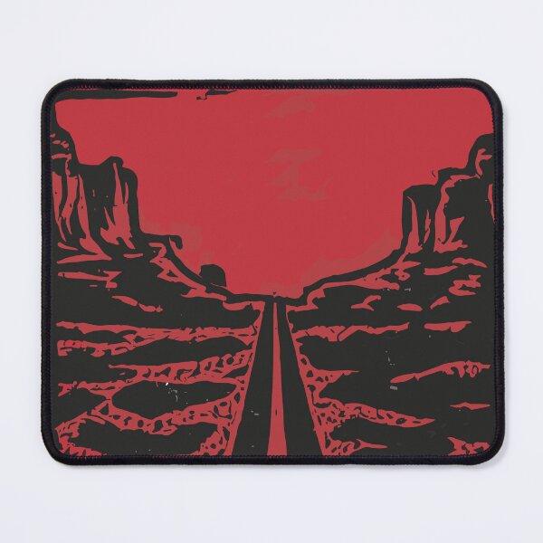 Item preview, Route 66 Linocut Landscape designed and sold by SamJanner.