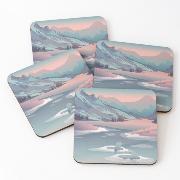 Item preview, Polar seals emerge in a snowy landscape designed and sold by Rawilst.