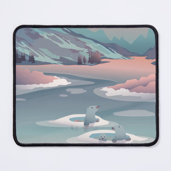Item preview, Polar seals emerge in a snowy landscape designed and sold by Rawilst.