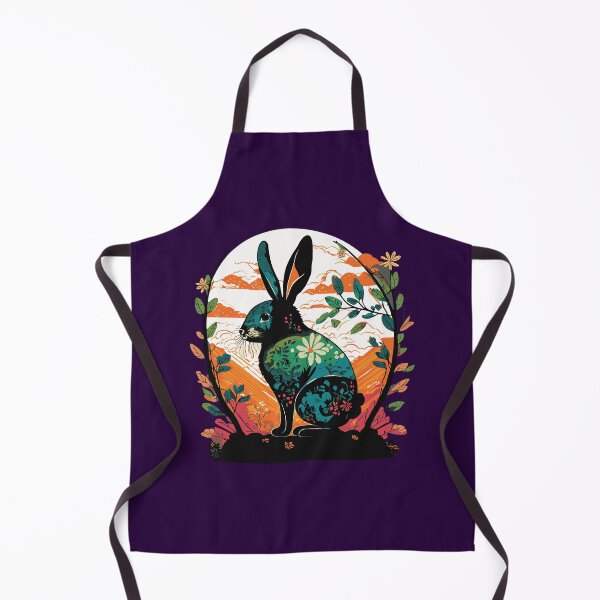 Item preview, Floral Rabbit Illustration designed and sold by Corner-Distro.