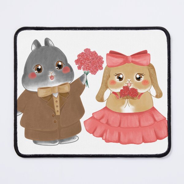 Item preview, Bunny Flower Girl Couple _ Bailey and Sean | Bunniesmee Wedding Edition T-Shirt designed and sold by bunniesmee.