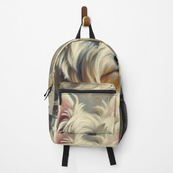 Item preview, Fluffy Westie with Neutral Background - West Highland Terrier Oil Painting designed and sold by Star-Fragment.