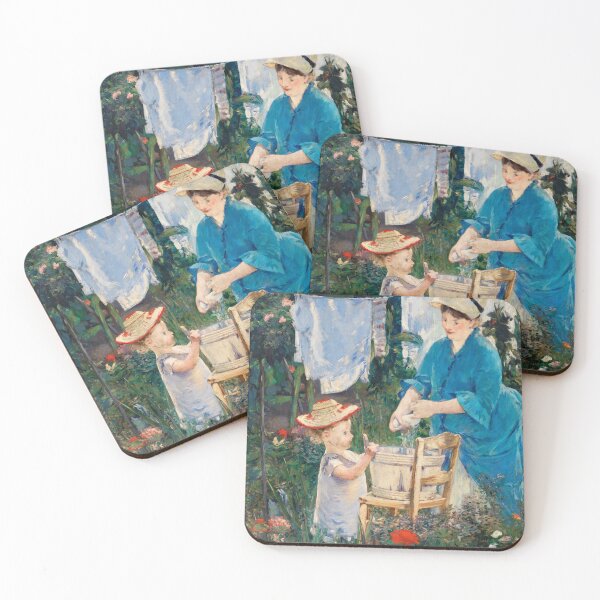 Item preview, Laundry (Le Linge), (1875) painting in high resolution by Édouard Manet designed and sold by Suzana Djordjevic.