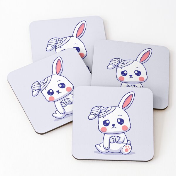 Item preview, Healing Hare: Cute Rabbit with Injury and Bandage Cartoon Vector Icon Illustration designed and sold by hjian8219.