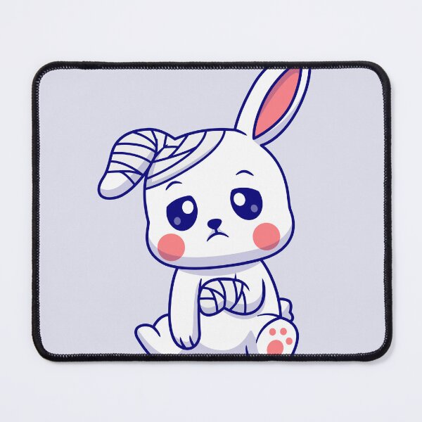 Item preview, Healing Hare: Cute Rabbit with Injury and Bandage Cartoon Vector Icon Illustration designed and sold by hjian8219.