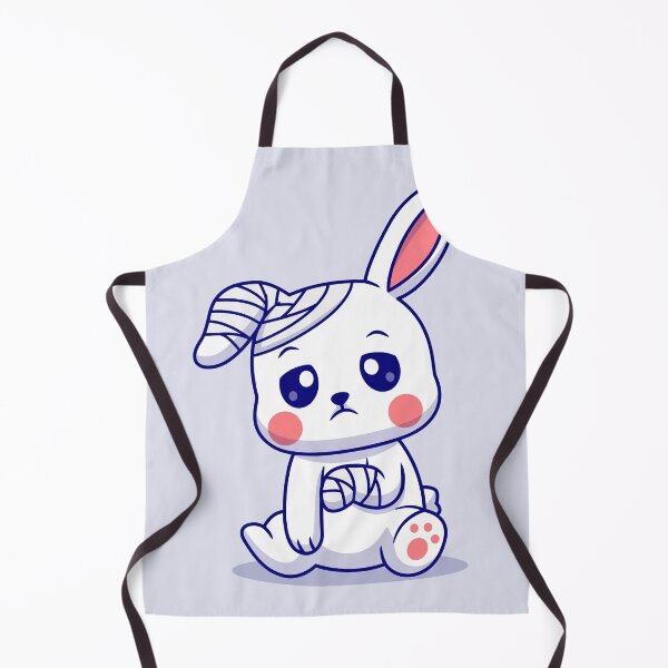 Item preview, Healing Hare: Cute Rabbit with Injury and Bandage Cartoon Vector Icon Illustration designed and sold by hjian8219.