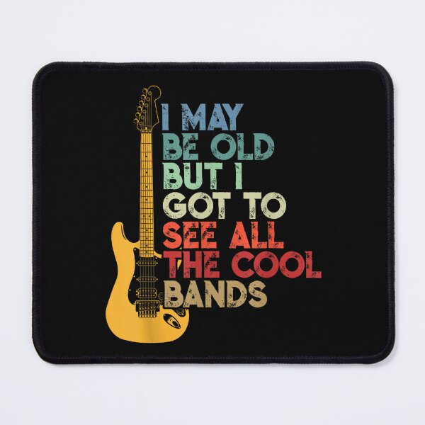 Item preview, Vintage I May Be Old But I Got To See All The Cool Bands Music Lover designed and sold by rewingjadeArt.