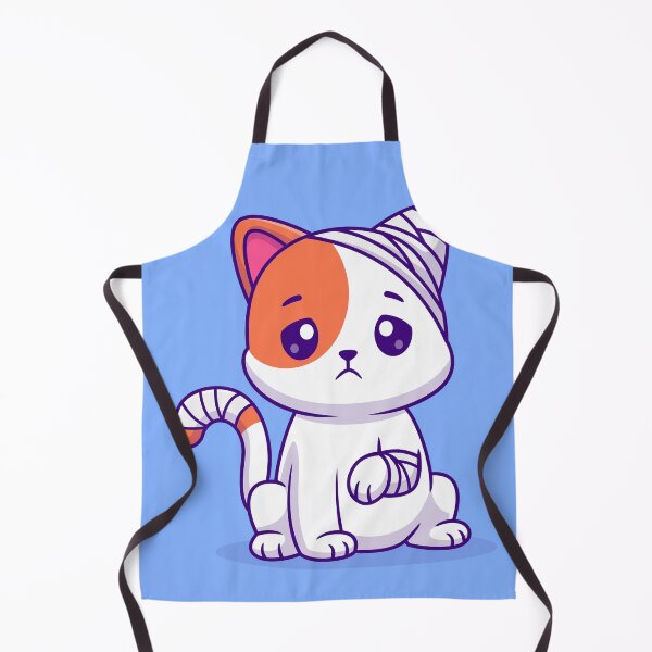 Item preview, Recovering Kitty: Cute Cat with Injury and Bandage Cartoon Vector Icon Illustration designed and sold by hjian8219.