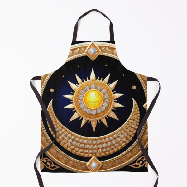 Item preview, Moon and star gold and diamond crest  designed and sold by Roxburylane.