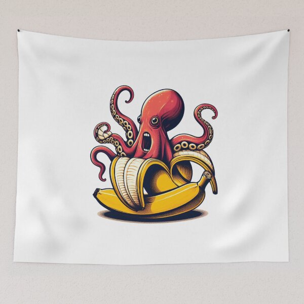 Item preview, Bananacle - Funny bannana tentacle designed and sold by GalaxyGraffiti.