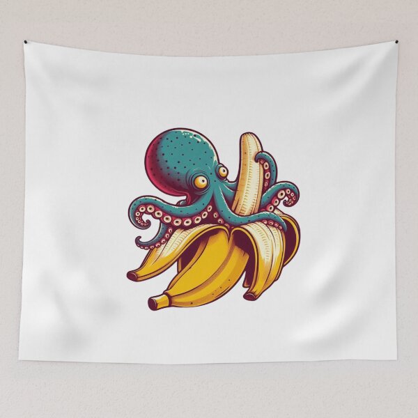 Item preview, Bananacle - Funny bannana tentacle designed and sold by GalaxyGraffiti.