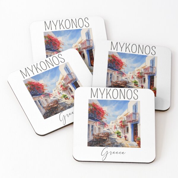 Item preview, Watercolor Design of Mykonos - Greece  designed and sold by Sketch-Shack.