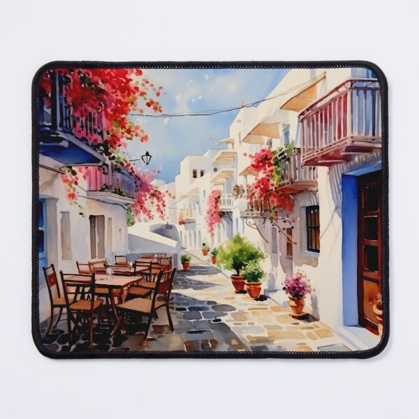 Item preview, Watercolor Design of Mykonos - Greece  designed and sold by Sketch-Shack.