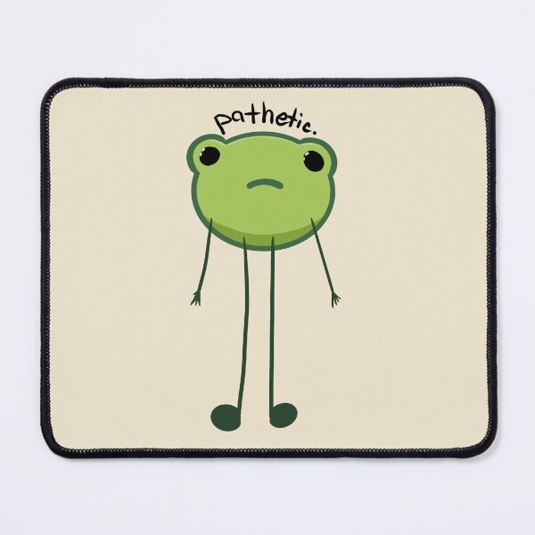 Item preview, Tall frog looking down says pathetic doodle  designed and sold by hellenjellen.