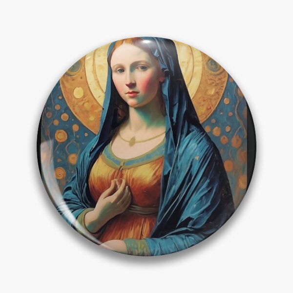 Item preview, She said Amen let it be St Mary in van Gogh style funny christian cute gifts  designed and sold by thankful-loco.