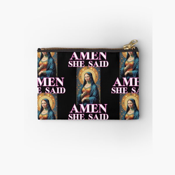 Item preview, She said Amen let it be St Mary in van Gogh style funny christian cute gifts  designed and sold by thankful-loco.