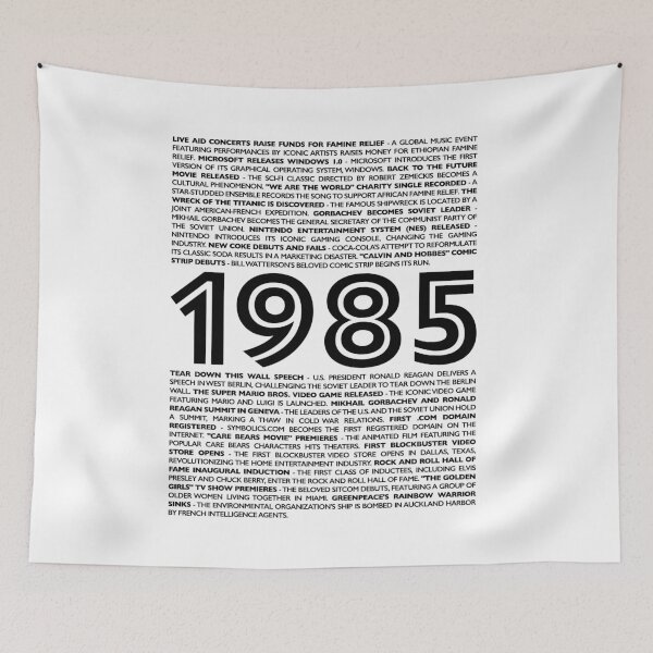 Item preview, 1985 Time Capsule Collection: Relive Iconic Moments from Your Birth Year designed and sold by ShobulousStudio.