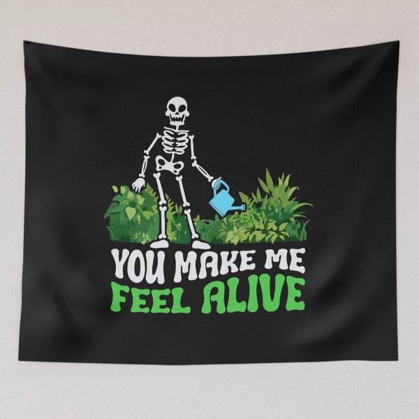 Item preview, You Make Me Feel Alive - Halloween Skull Funny Plants designed and sold by Pitchou07.