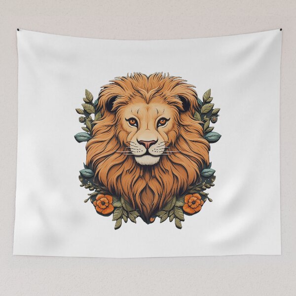 Item preview, Personalised Embroidery Appliqué Artwork of a Regal Big Kitty Cat | Lion Head designed and sold by PaddyMcKhan.