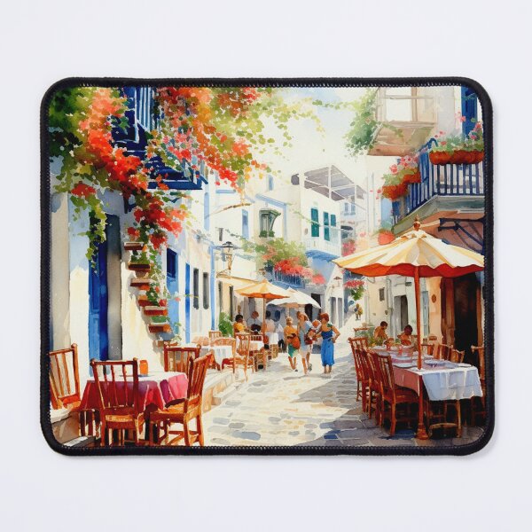 Item preview, Watercolor Design of Mykonos - Greece  designed and sold by Sketch-Shack.