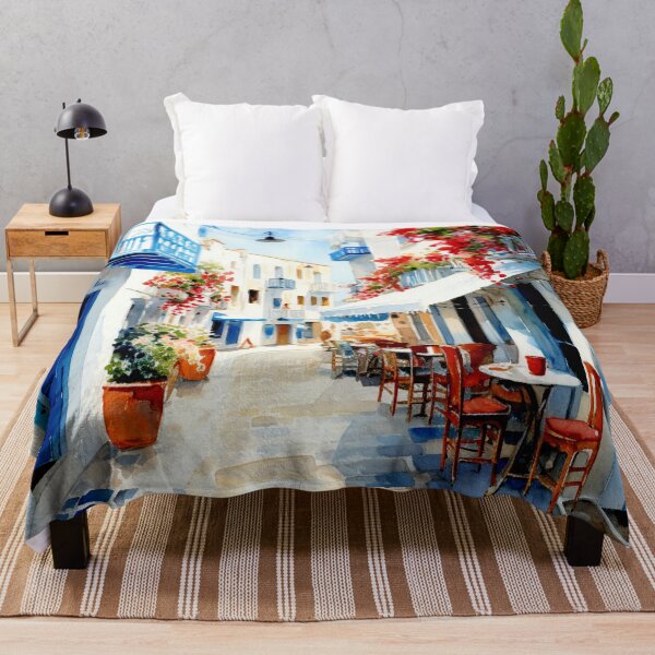 Item preview, Watercolor Design of Mykonos - Greece designed and sold by Sketch-Shack.