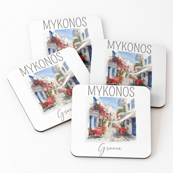 Item preview, Watercolor Design of Mykonos - Greece  designed and sold by Sketch-Shack.