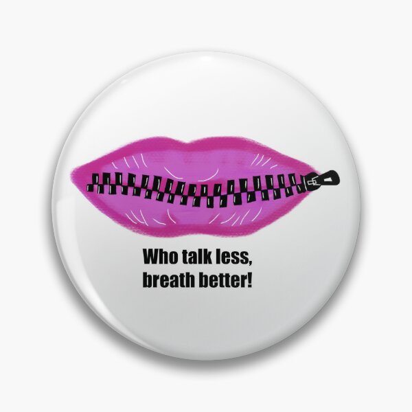 Item preview, Silent Statements - 'Zip It' Expressive Lips Artwork designed and sold by SmartDesignByBB.