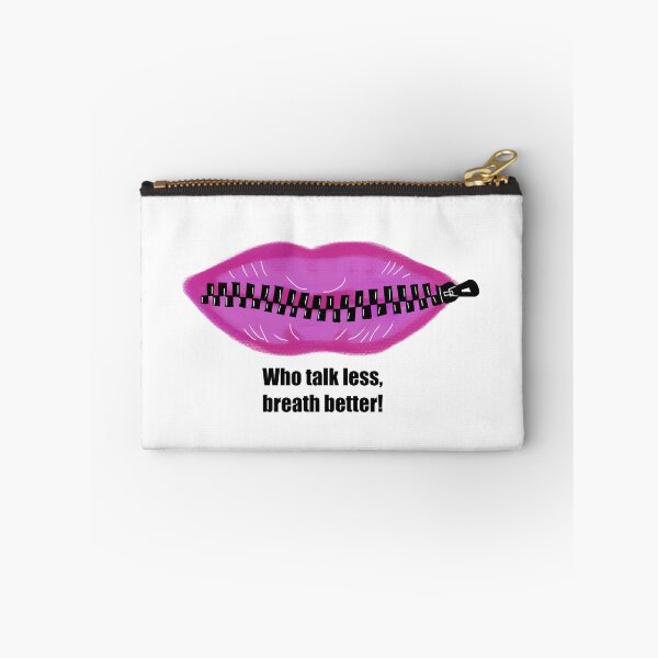 Item preview, Silent Statements - 'Zip It' Expressive Lips Artwork designed and sold by SmartDesignByBB.