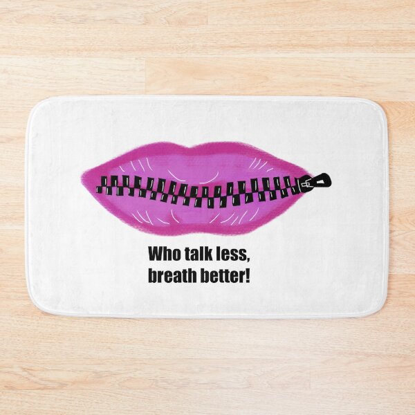 Item preview, Silent Statements - 'Zip It' Expressive Lips Artwork designed and sold by SmartDesignByBB.