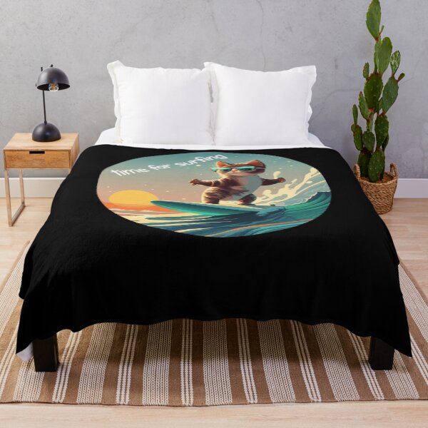 Item preview, Surfing Cat "Time for Surfing" designed and sold by kreafox.