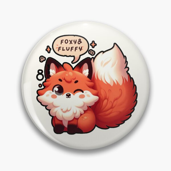 Item preview, Foxy & Fluffy -Winking Fluffball designed and sold by ZenEverAI.